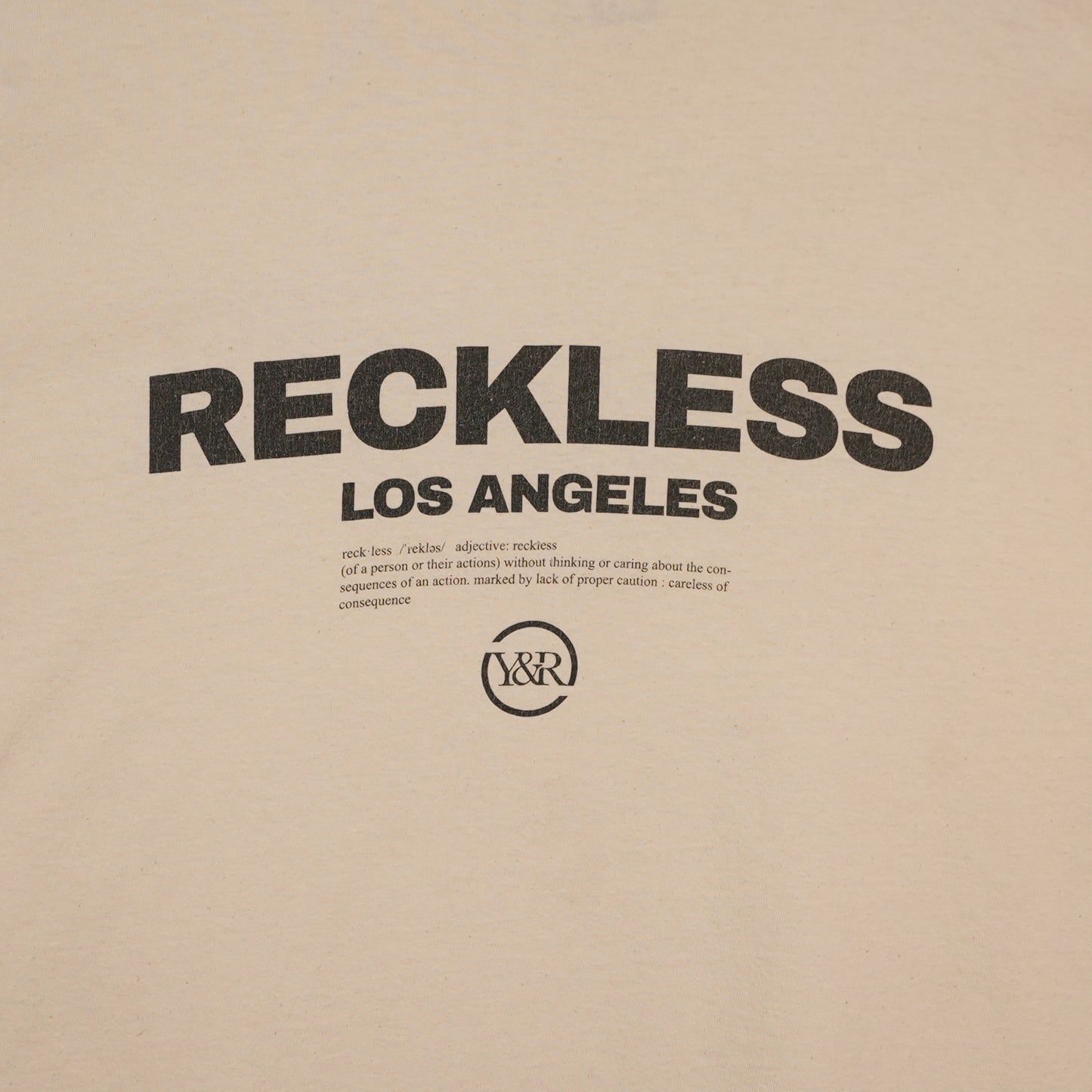 Young & Reckless Los Angeles Cream Tee (XXL)