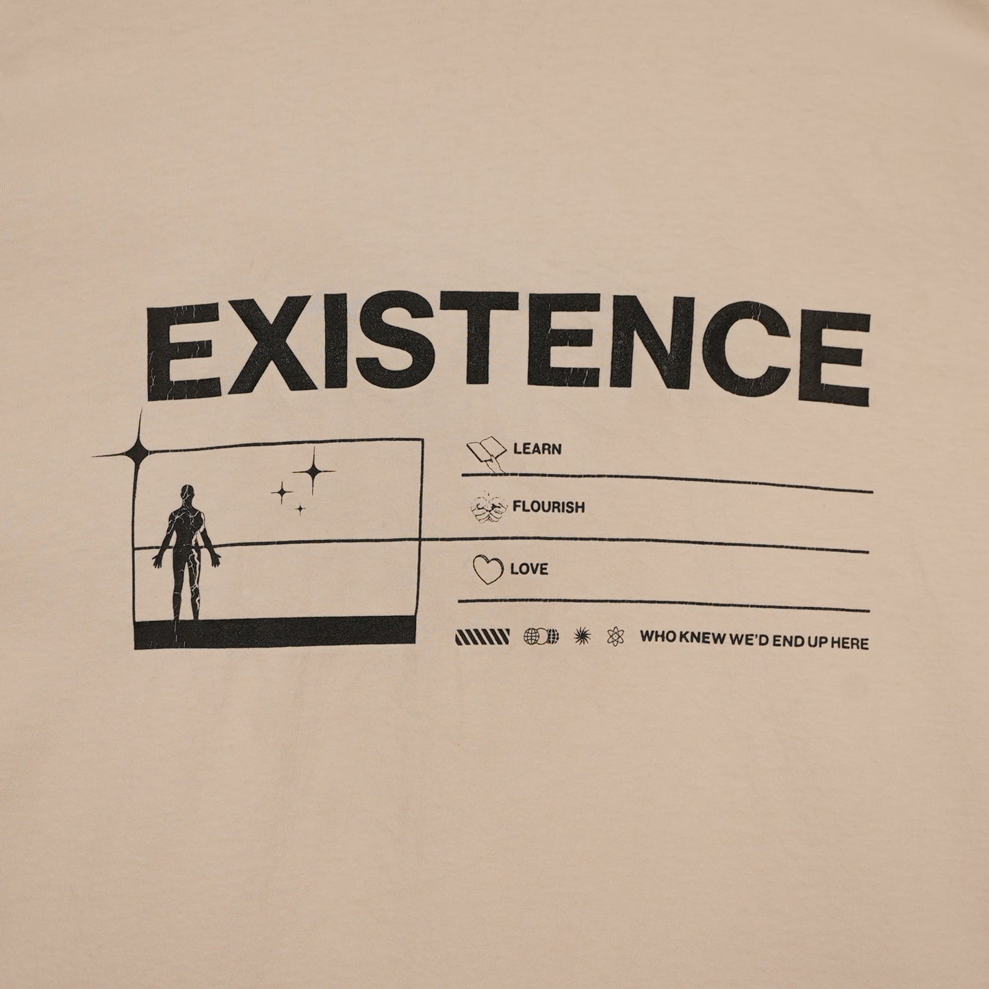Finding Reason “Existence” Cream Tee (XL)