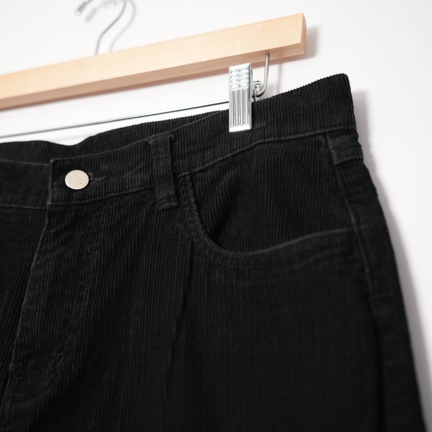 Unbranded Black Corduroy Skate Pants (32x30, Skated In)