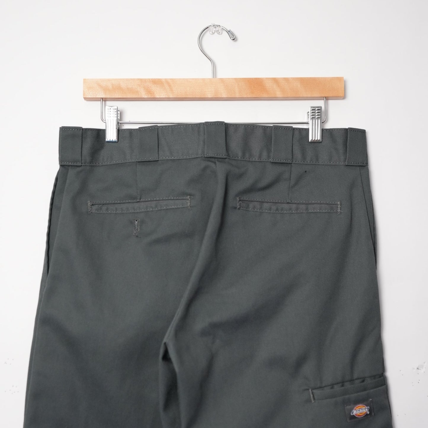 Dickies Charcoal Double Knee Pants (32x30, Skated In)