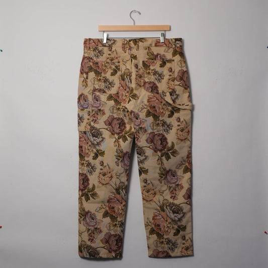 Maison Article Floral Tapestry Work Pants (XL / Never Worn)
