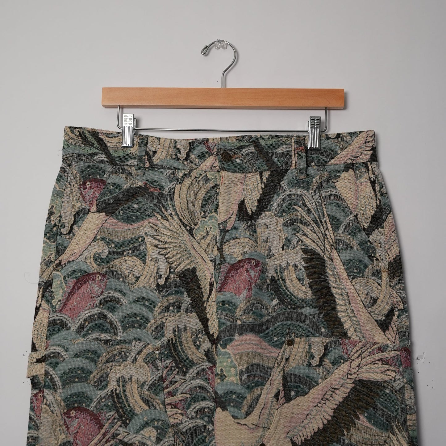 Maison Article All-Over Print Work Pants (Size L 34x29)