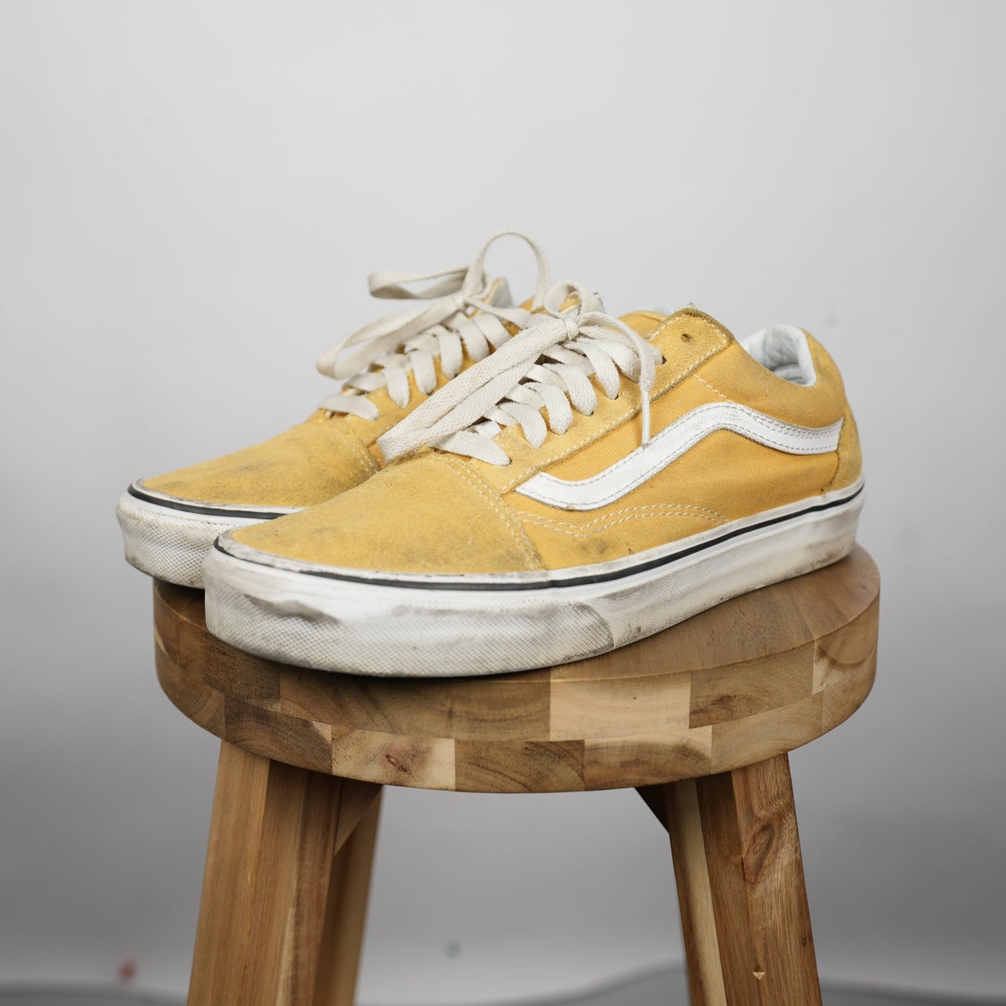 Vans Old Skool “Yellow/White” (Size 8, Lightly Skated)