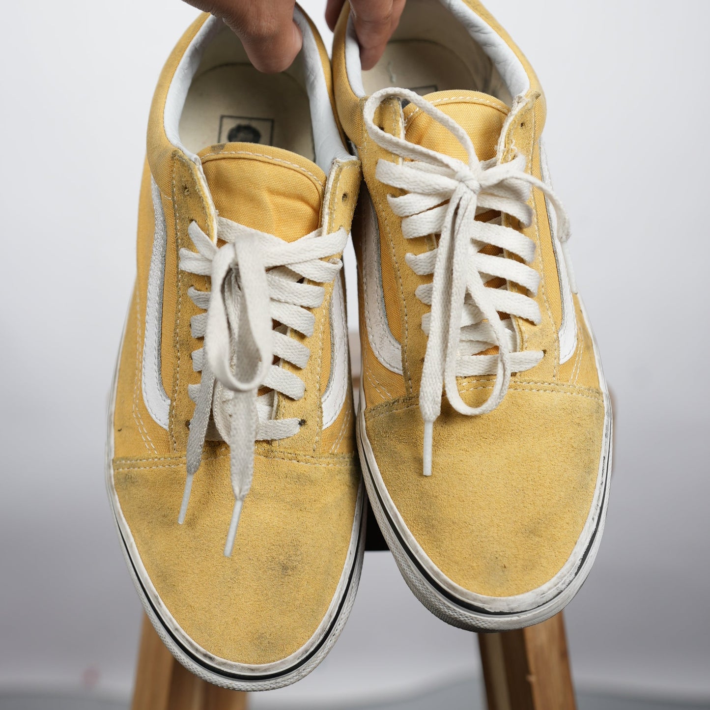 Vans Old Skool “Yellow/White” (Size 8, Lightly Skated)