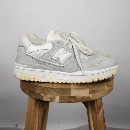 New Balance 550 “Light Grey” (Size 8, Lightly Skated)
