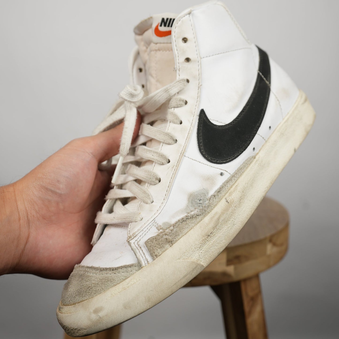Nike Blazer Mid ‘77 “White/Black” (Size 8, Lightly Skated)