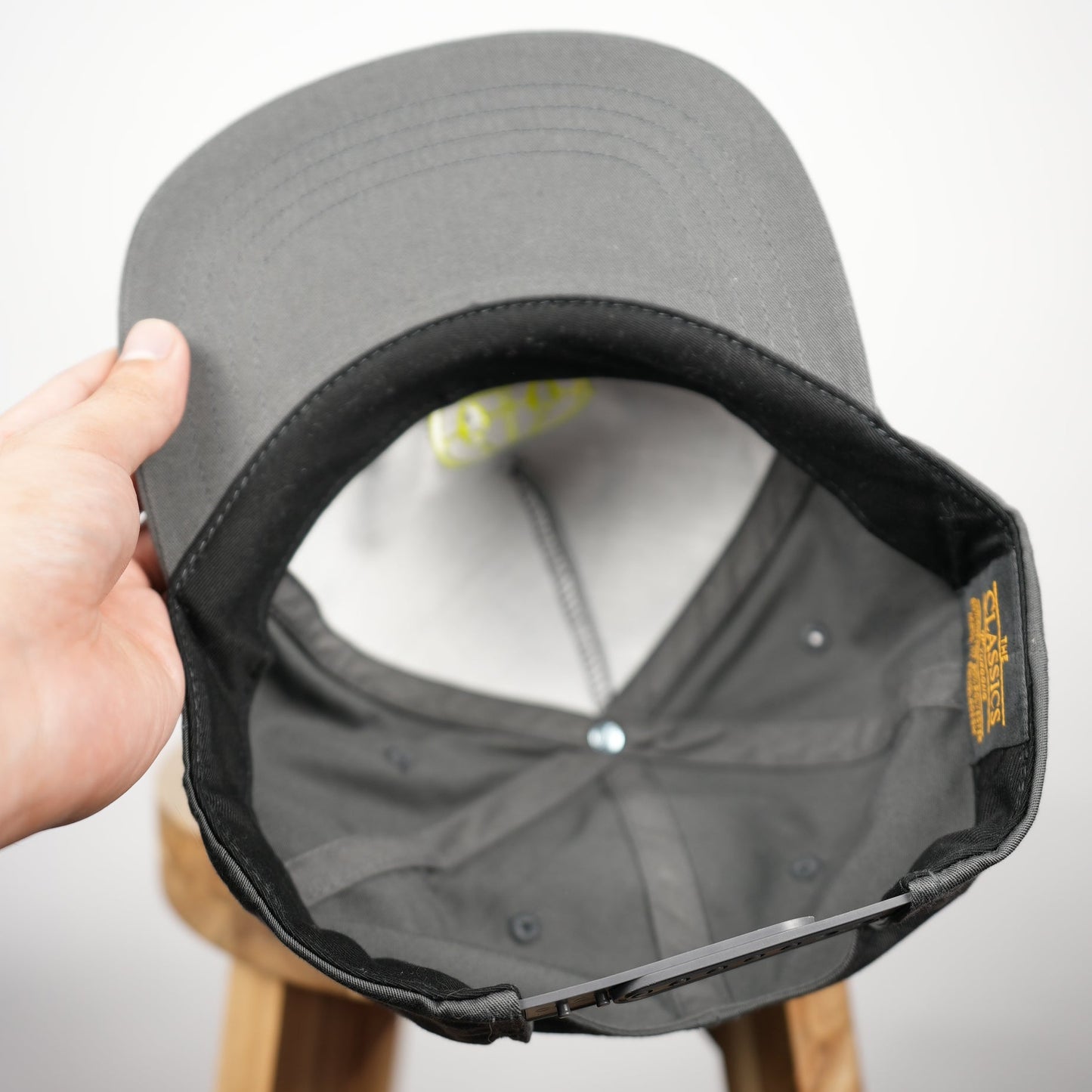Rich By The Weekend Snapback (Charcoal/Yellow, Never Worn)