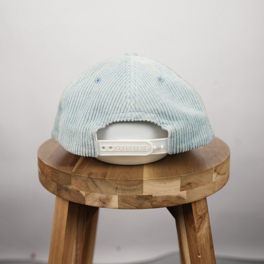 Endless Theory Corduroy Snapback (Light Aqua, Worn Once)
