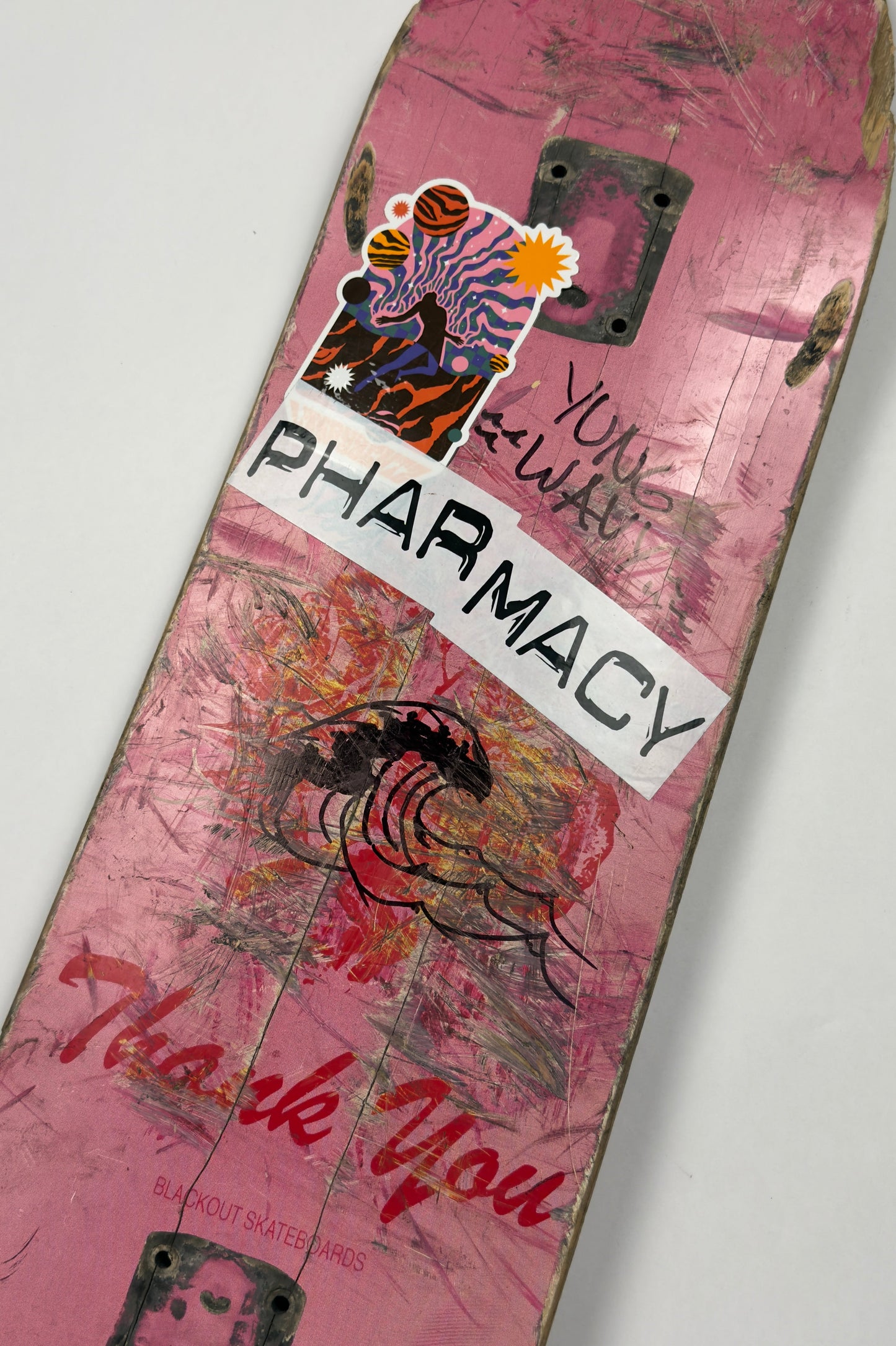 Thank You Blackout Deck 8.25 (Skated & Signed)