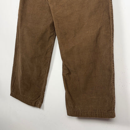 Brown Baggy Corduroy Skate Pants (32x27)