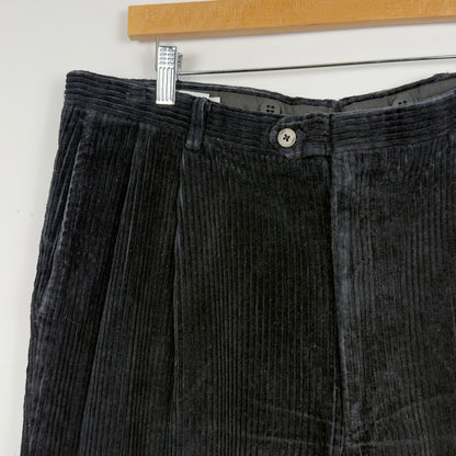 Black Thick Corduroy Skate Pants (34x32)