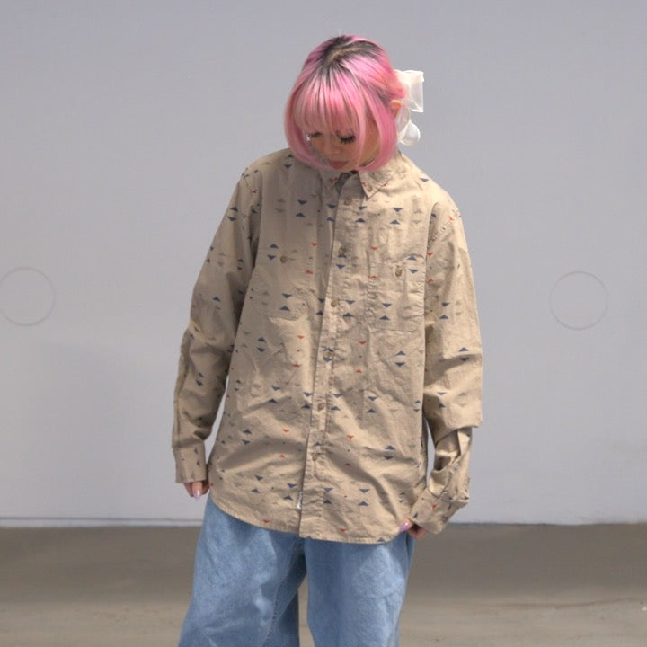 Wood Wood Tribal Print Button-Up (S)