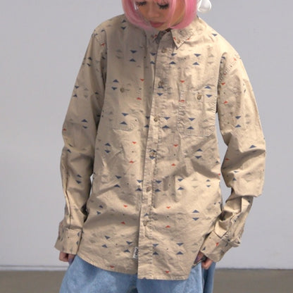 Wood Wood Tribal Print Button-Up (S)