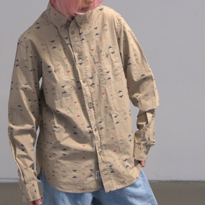 Wood Wood Tribal Print Button-Up (S)