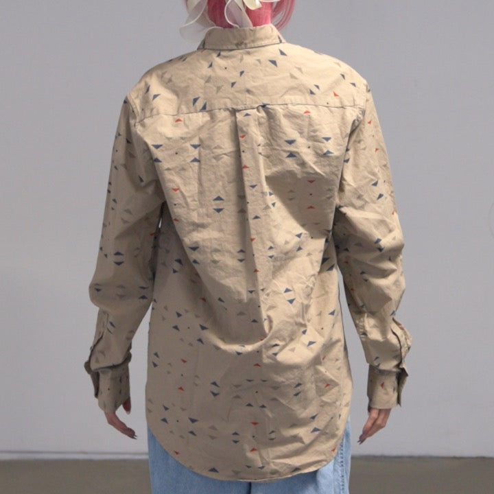 Wood Wood Tribal Print Button-Up (S)