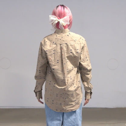 Wood Wood Tribal Print Button-Up (S)