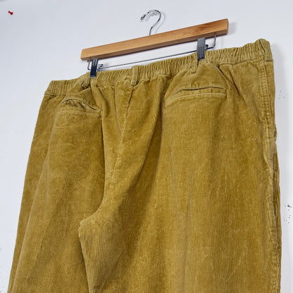 Yellow Corduroy Baggy Skate Pants (40x27)