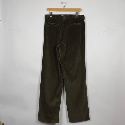 Olive Thick Corduroy Skate Pants (32x30)
