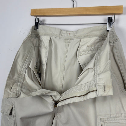 White Baggy Cargo Pants (32x26)