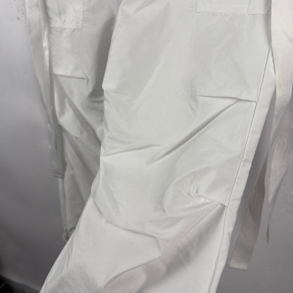White Cargo Track Pants (30)