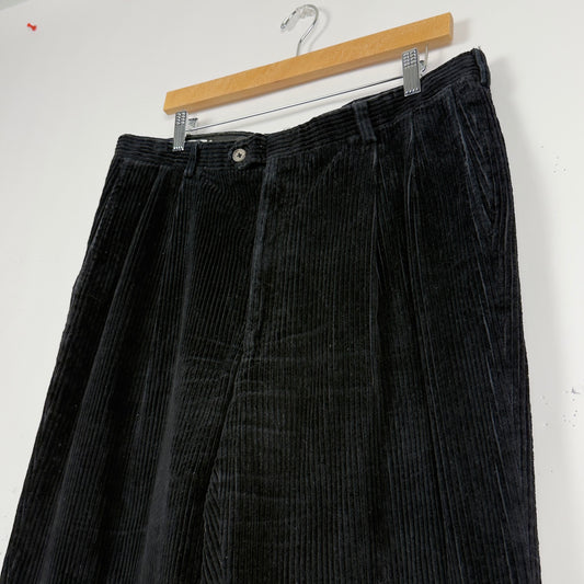 Black Thick Corduroy Skate Pants (34x32)