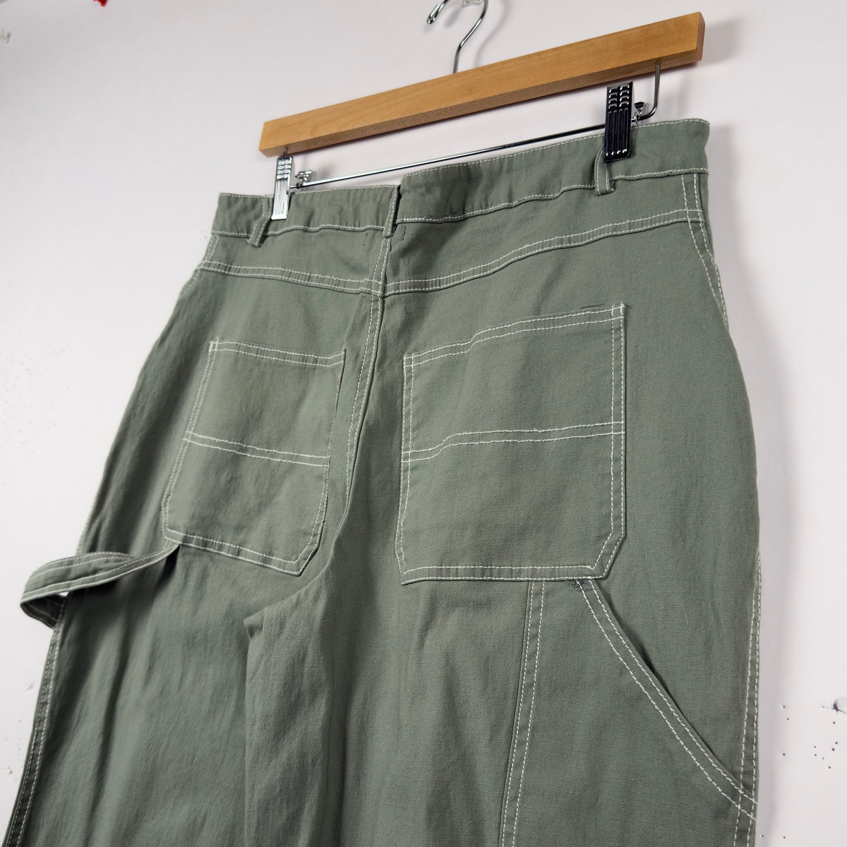 Pistachio Green Carpenter Pants (32)