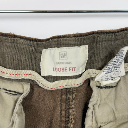 Brown Baggy Corduroy Skate Pants (32x27)