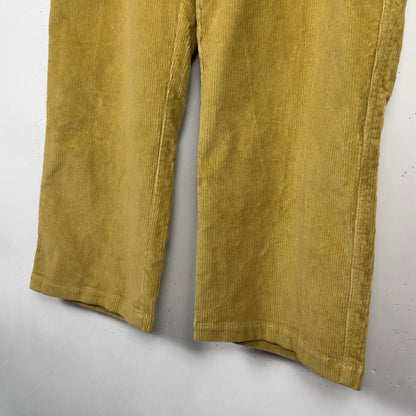 Yellow Corduroy Baggy Skate Pants (40x27)