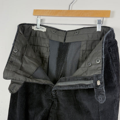 Black Thick Corduroy Skate Pants (34x32)