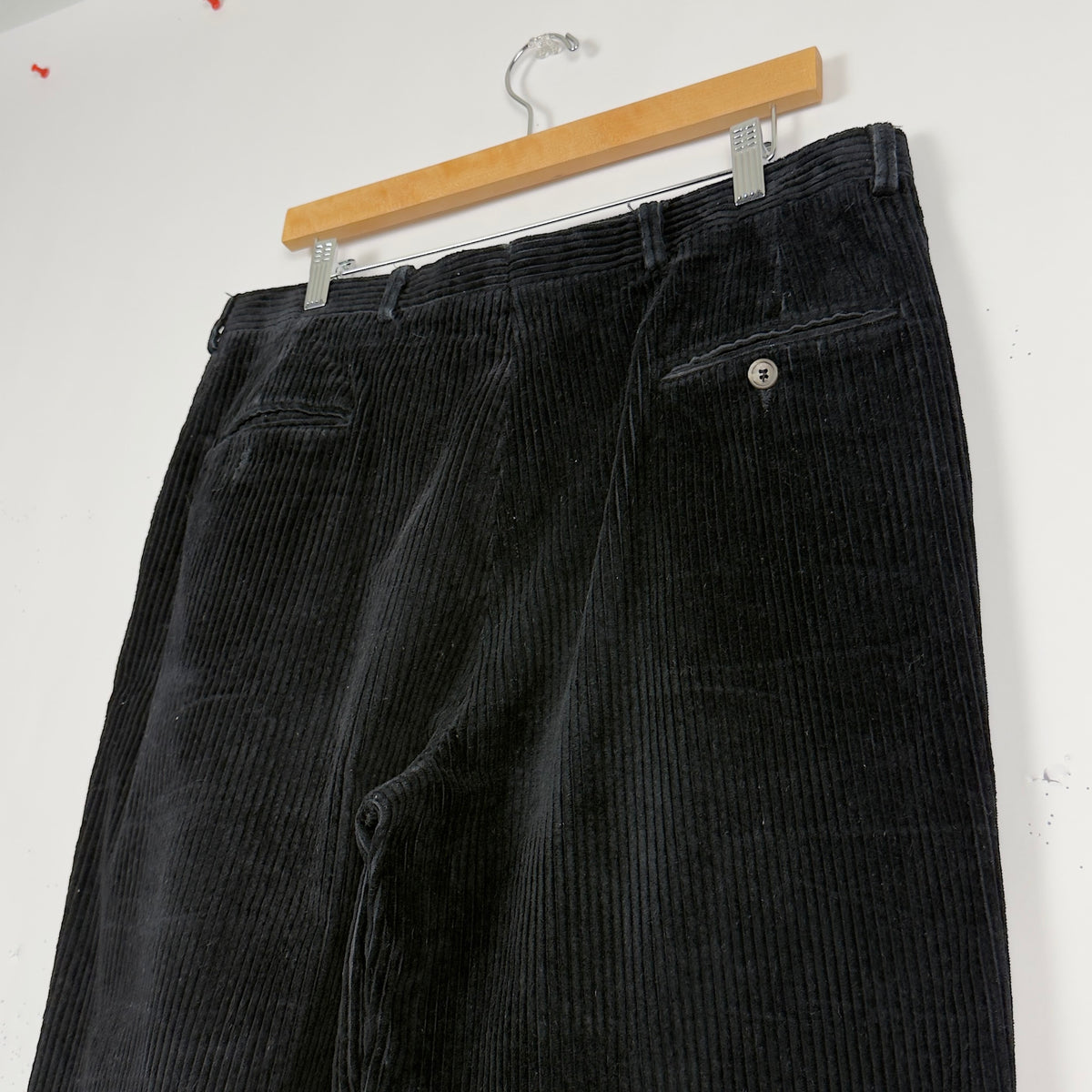 Black Thick Corduroy Skate Pants (34x32)