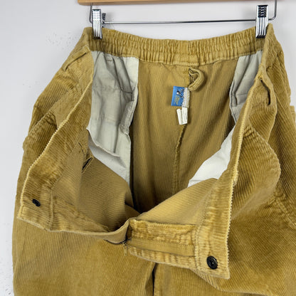 Yellow Corduroy Baggy Skate Pants (40x27)