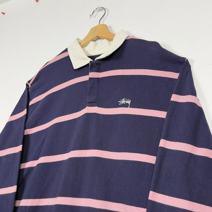 Stussy Striped Rugby (XL)