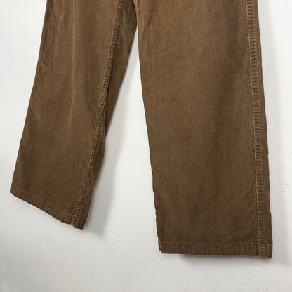 Brown Baggy Corduroy Skate Pants (32x27)