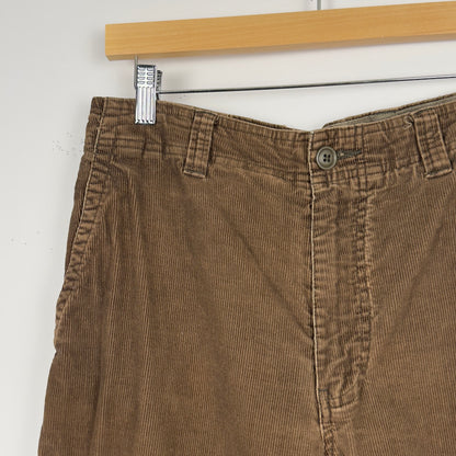 Brown Baggy Corduroy Skate Pants (32x27)