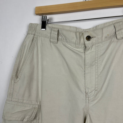 White Baggy Cargo Pants (32x26)