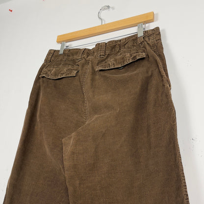 Brown Baggy Corduroy Skate Pants (32x27)