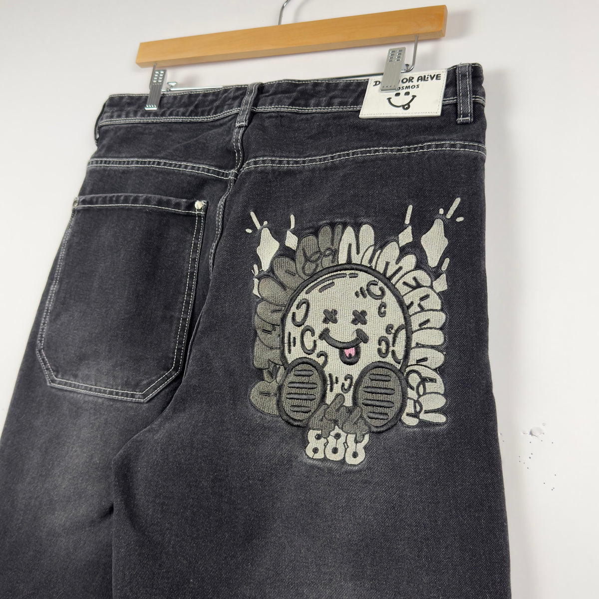 Dead or Alive Cosmos baggy denim back graphic