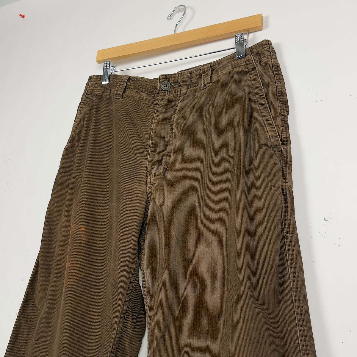 Brown Baggy Corduroy Skate Pants (32x27)
