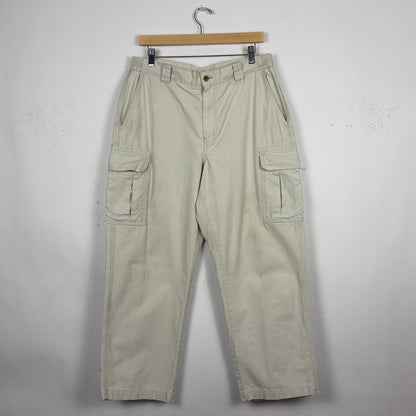 White Baggy Cargo Pants (32x26)
