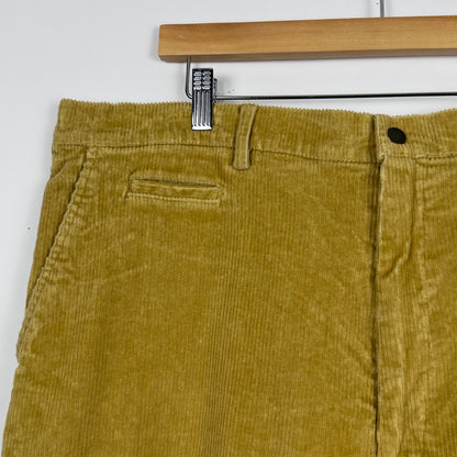 Yellow Corduroy Baggy Skate Pants (40x27)