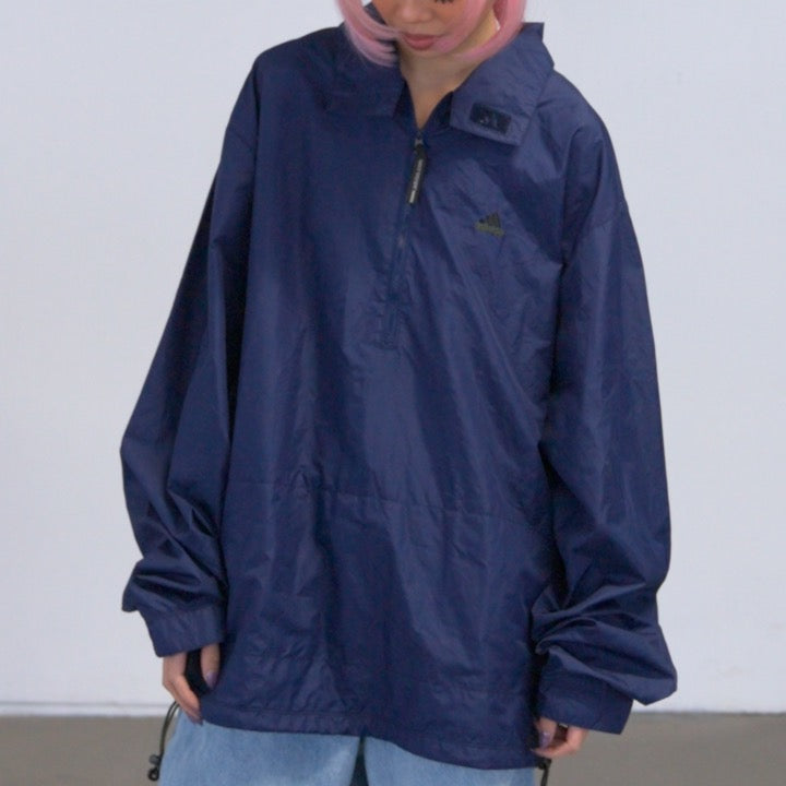 Vintage Adidas Quarter Zip Windbreaker (L)