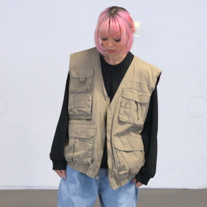 Vintage Tactical Fishing Vest (L-XL)