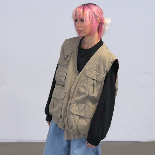 Vintage Tactical Fishing Vest (L-XL)