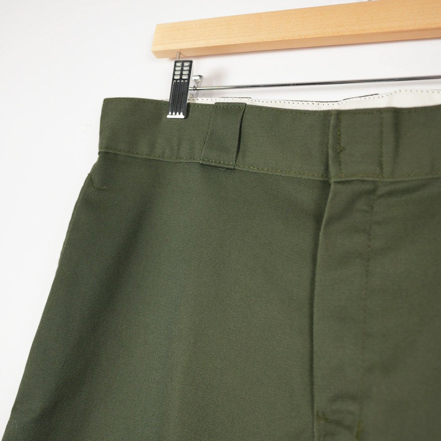 Olive Dickies Double Knee Work Pants 32x30 (Relaxed Fit, Skated In)