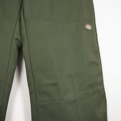 Olive Dickies Double Knee Work Pants 32x30 (Relaxed Fit, Skated In)