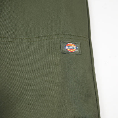 Olive Dickies Double Knee Work Pants 32x30 (Relaxed Fit, Skated In)