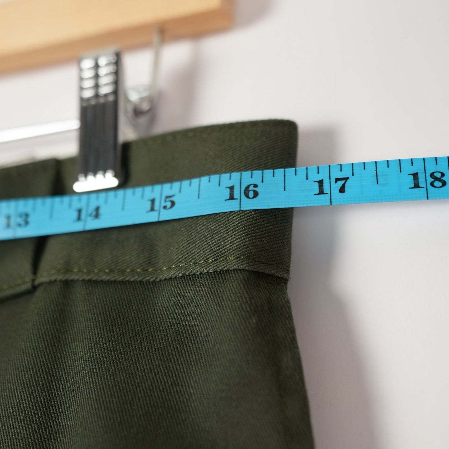 Olive Dickies Double Knee Work Pants 32x30 (Relaxed Fit, Skated In)