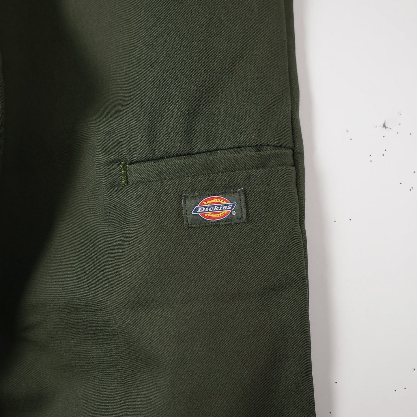 Olive Dickies Double Knee Work Pants 32x30 (Relaxed Fit, Skated In)