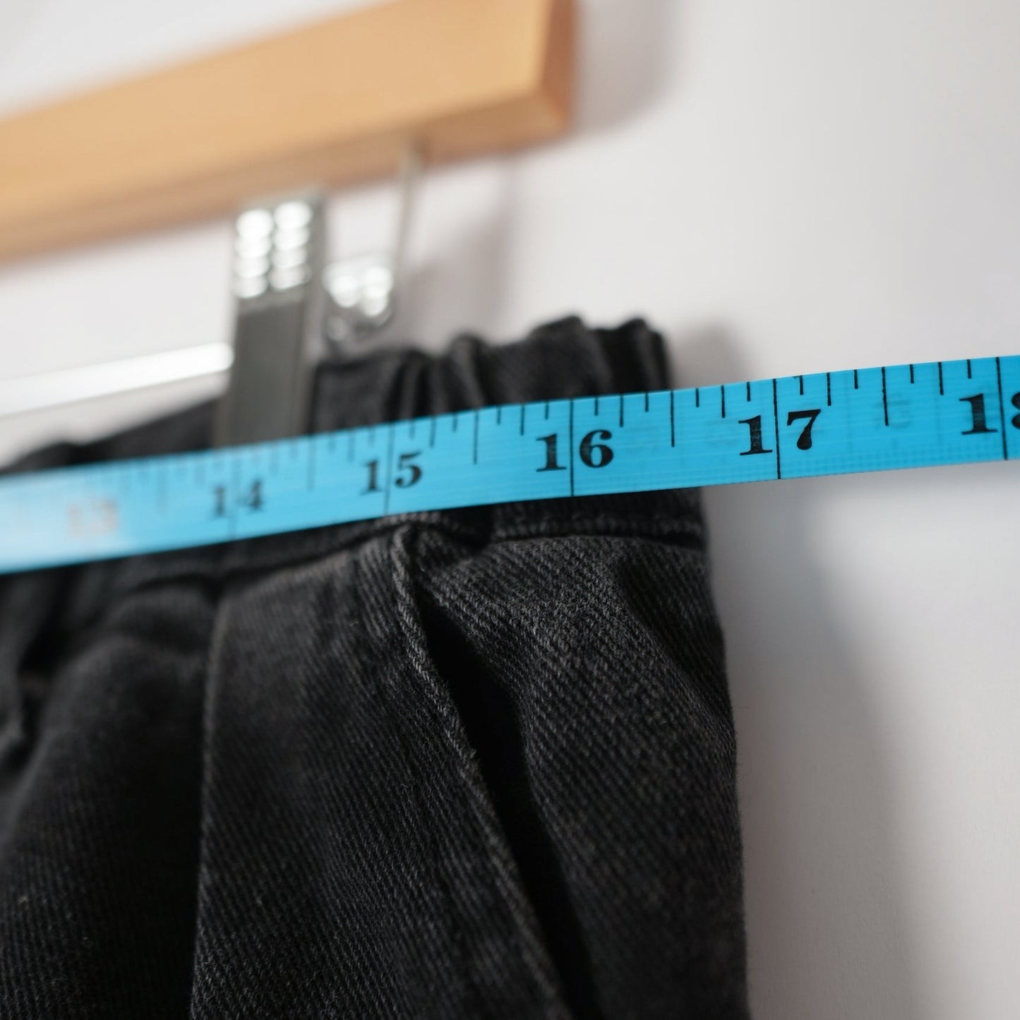 Black Baggy Denim Jeans 32x25 (Unbranded, Skated In)