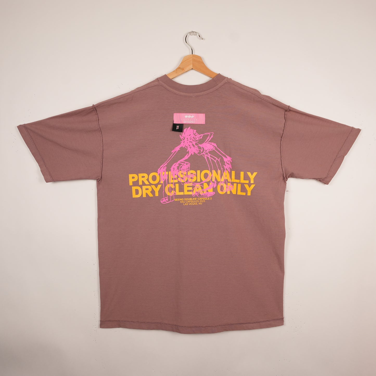 KRJ “Professionally Dry Clean Only” Inside-Out Tee (XL)